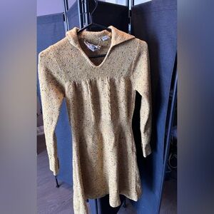 Joseph Ribkoff Gold Sweater Dress